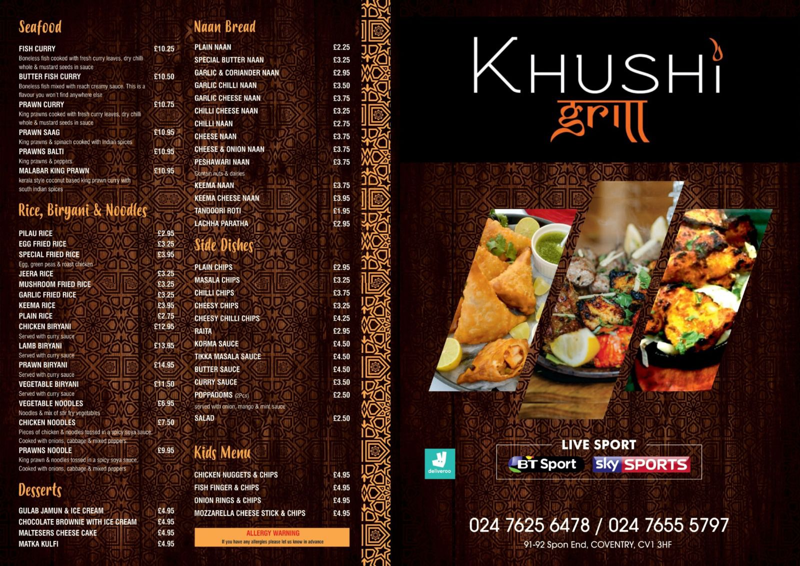 Menu Page 2